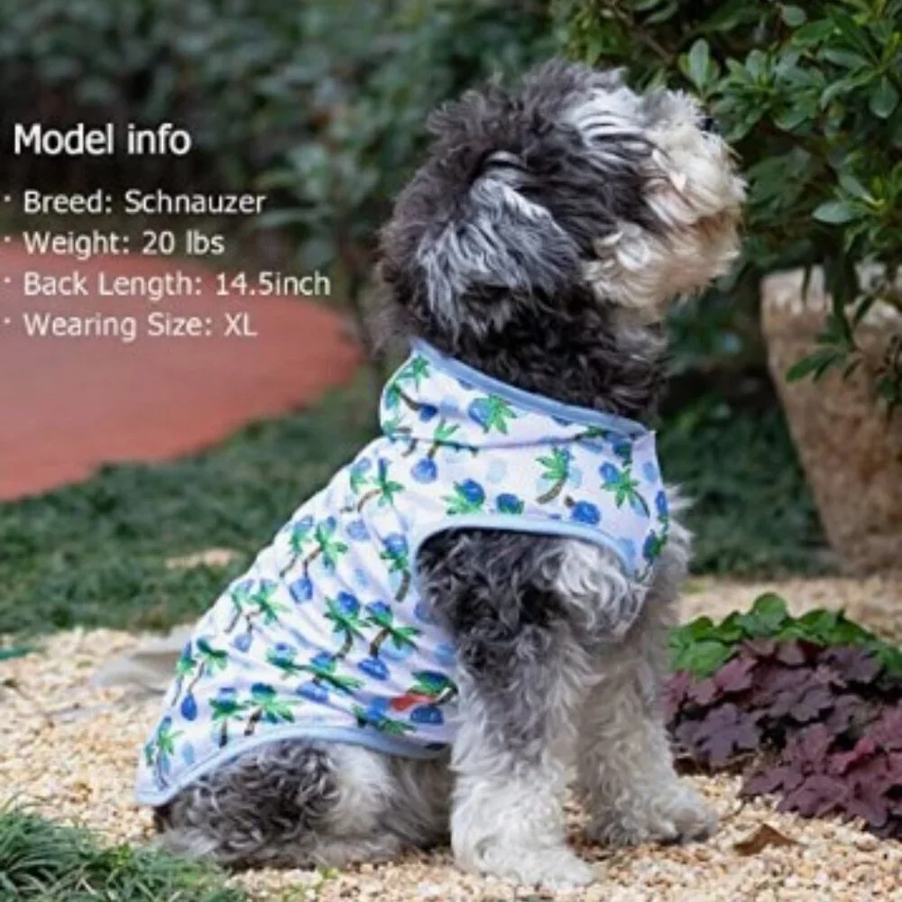 Tropical Hawaiian Dog Shirt XL NWT